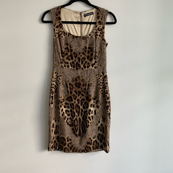 DOLCE & GABANNA Animal Print Mini Dress - Picture 6 of 6